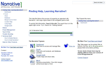 Tablet Screenshot of help.narrative1.com