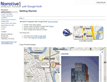 Tablet Screenshot of googleearth.narrative1.com